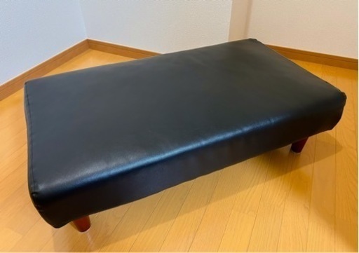 オットマン　レザー ブラック　美品