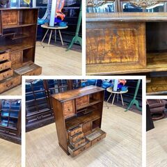 a35　欅　けやき 古家具 水屋箪笥の画像