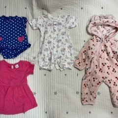 ベビー服　女の子　70cmから80cm 10点以上　保育園　お下がりの画像