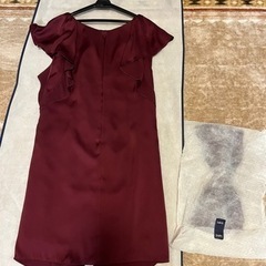 シップス　パーティドレス　ボルドーの画像