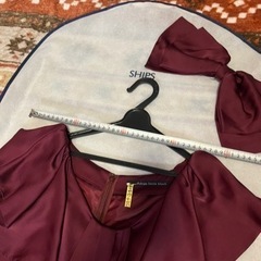 シップス　パーティドレス　ボルドーの画像