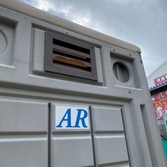 ⭐︎中古品 仮設トイレ 860×1570×2550 トイレ ポンプ式 簡易水栓式  ⭐︎の画像