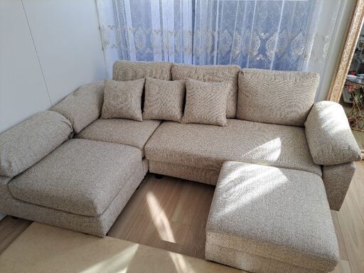 新品同様カウチソファ3人がけ