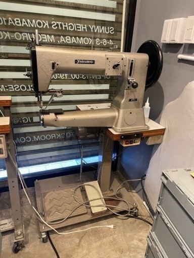 工業用ミシン　yakumo471  革　レザー　アームミシン