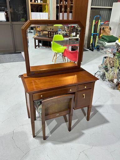 maruni マルニ 地中海シリーズ ドレッサー 化粧台 チェアセット