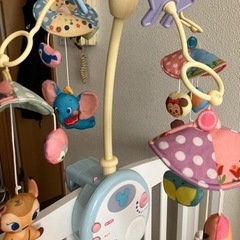 ベビーベッド用メリーオルゴール　ディズニー