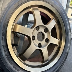 🉐RAYS VOLK TE37 15インチ 軽量 4本セットタイ...