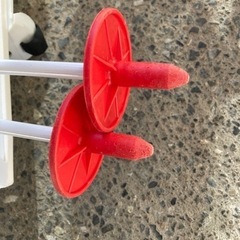 ◾️お値下げ＊中古＊キッズ　プラスチックスキー板の画像
