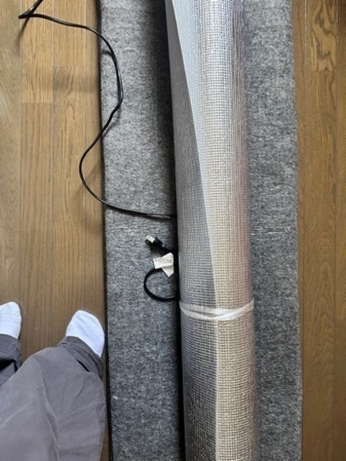 YAMAZEN ホットカーペット 125x180 床保護シール付き