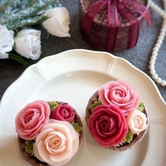 【2/28追加！】あんこのお花「薔薇のカップケーキ」レッスンの画像