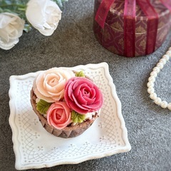 【2/28追加！】あんこのお花「薔薇のカップケーキ」レッスンの画像