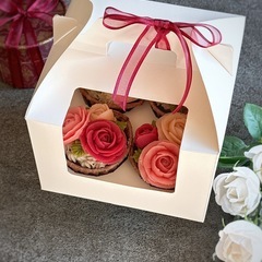 【2/28追加！】あんこのお花「薔薇のカップケーキ」レッスンの画像