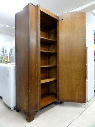 英国 ヴィンテージ クローゼット 5段 ワードローブ 収納 家具 レトロ アンティーク 札幌市 中央区 南12条 英国 ヴィンテージ クローゼット 5段 ワードローブ 収納 家具