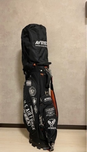 AVIREX ゴルフ キャディバッグ　ブラック