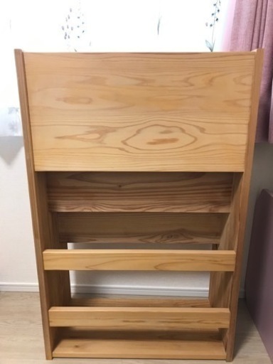 キシル　絵本ラック　ヒノキ  無垢家具