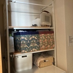 洗濯機上のランドリー収納