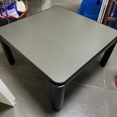 ヤマダ電機　カジュアルこたつ　75cm　正方形 　ブラック系＆ウォルナットの画像