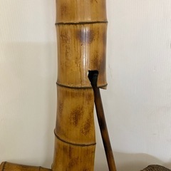 本格派 特大 全長150cm 竹製 自在鉤 じざいかぎ 囲炉裏 飾り 和風 インテリア レトロの画像