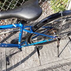リサイクルショップどりーむ鹿大前店　No1220　自転車　青　ギア付き　LEDライト付き　カッコいいの画像