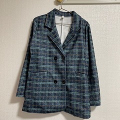 チェックジャケットM