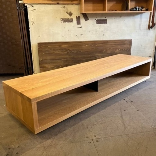 《売約済》【武蔵小山店】  無印　無印良品　MUJI オーク無垢材AVボード　幅150cm オーク材　テレビ台　ローボード　テレビボー