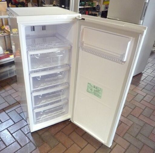高年式 三菱 2022年製 121L １ドア 冷凍庫 MF-U12G-W 幅48㎝ コンパクト設計 冷凍ストッカー 札幌市東区 新道東