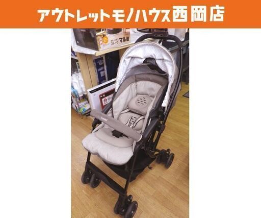 コンビ A型ベビーカー メチャカルハンディ オート4キャス エッグショックHF フェリシアグレー   西岡店