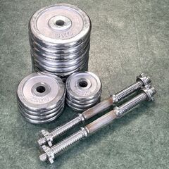 ダンベル 可変式ダンベル2個セット 5kg×8 2.5kg×4 ...