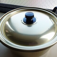 純シュウ酸両手鍋　中古品２６㎝　譲ります