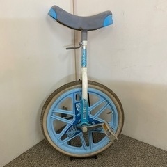 タイヤパンク 状態込み ブリヂストン 一輪車 水色 中古の画像