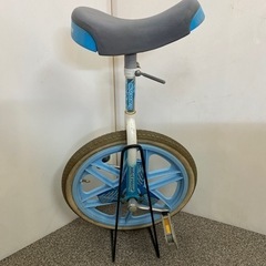 タイヤパンク 状態込み ブリヂストン 一輪車 水色 中古の画像