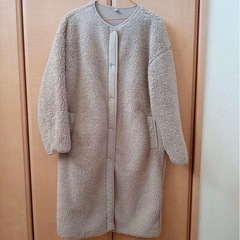 ●UNIQLO  ユニクロ　ボアフリースノーカラーコート●