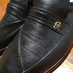 【新品未使用タグつき】男性用革靴◆27cm◆HOMBRE◆本革の画像