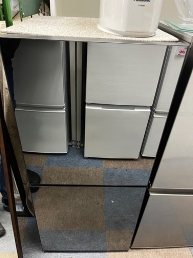 【送料無料】ツインバード 冷凍冷蔵庫 121L 2023年製 鏡面扉