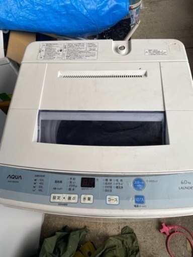 【‼️✨お買い得品✨‼️】アクア　洗濯機　AQW-S60D　16年式　6,0kg
