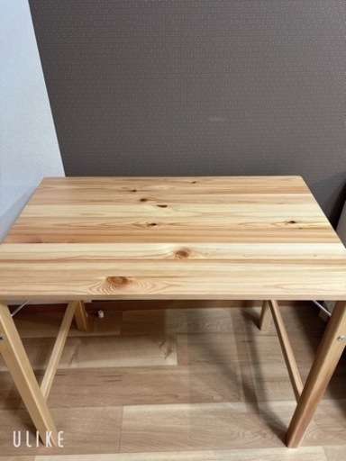 美品✨無印良品  バイン材折り畳みテーブル