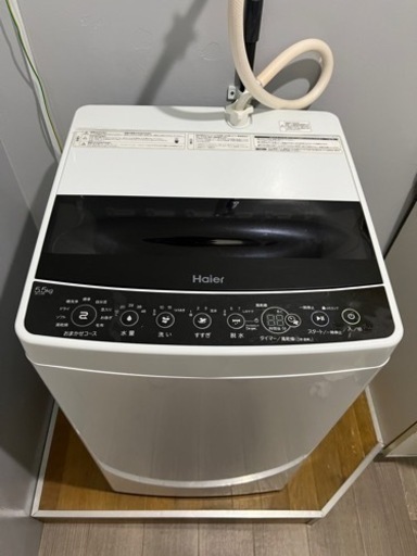 【洗濯機】ハイアール社製、5.5kg、2020年製、JW-C55D