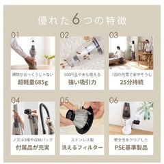 コードレスハンディクリーナー/掃除機の画像