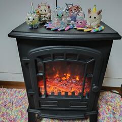 美品♡暖炉風ファンヒーター　600W 1200W