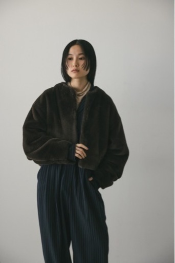stylemixer フェイクファーショートブルゾン