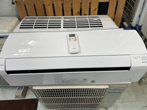 富士通エアコン　ノクリア2.2K冷暖房エアコン　2021年製　標準取り付け工事込み