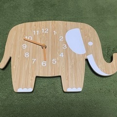 ニトリ　掛け時計　ゾウ　