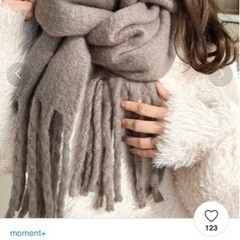 【池袋取引可】未使用　moment+ マフラーの画像