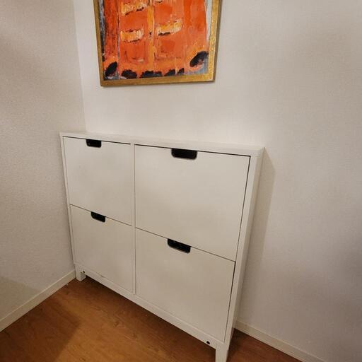 2個セット　1個でも可 収納棚　チェスト　白　シューズボックス　カウンター下収納　IKEA