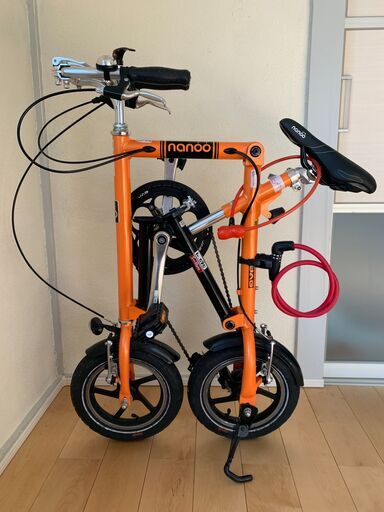 NANOO FD-1207(オレンジ) 折り畳み自転車 (ラーメン) 高尾の NANOO FD-1207(オレンジ) 折り畳み自転車 (ラーメン) 高尾の