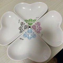 【2月まで】ハート小皿　4枚