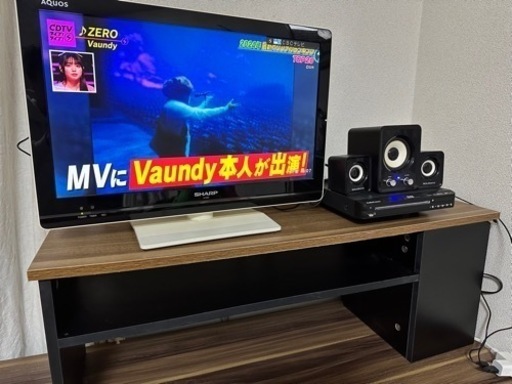 テレビ・DVDプレイヤー・スピーカー・テレビ台セット