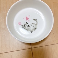 新品未使用　底重め　ズレない　ペットボウル 猫 小型犬　食器 フ...