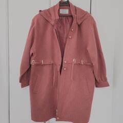 ハーフコート フード 秋冬物の画像