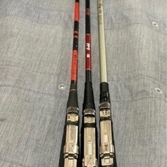 3本セット 磯釣り ハゼ釣り メバル釣り カサゴ釣り 穴釣り テトラ釣り 釣竿 Fuji FS-5 釣り竿 110 130 150 アイナメ リール 船竿 海釣り うき たもの画像